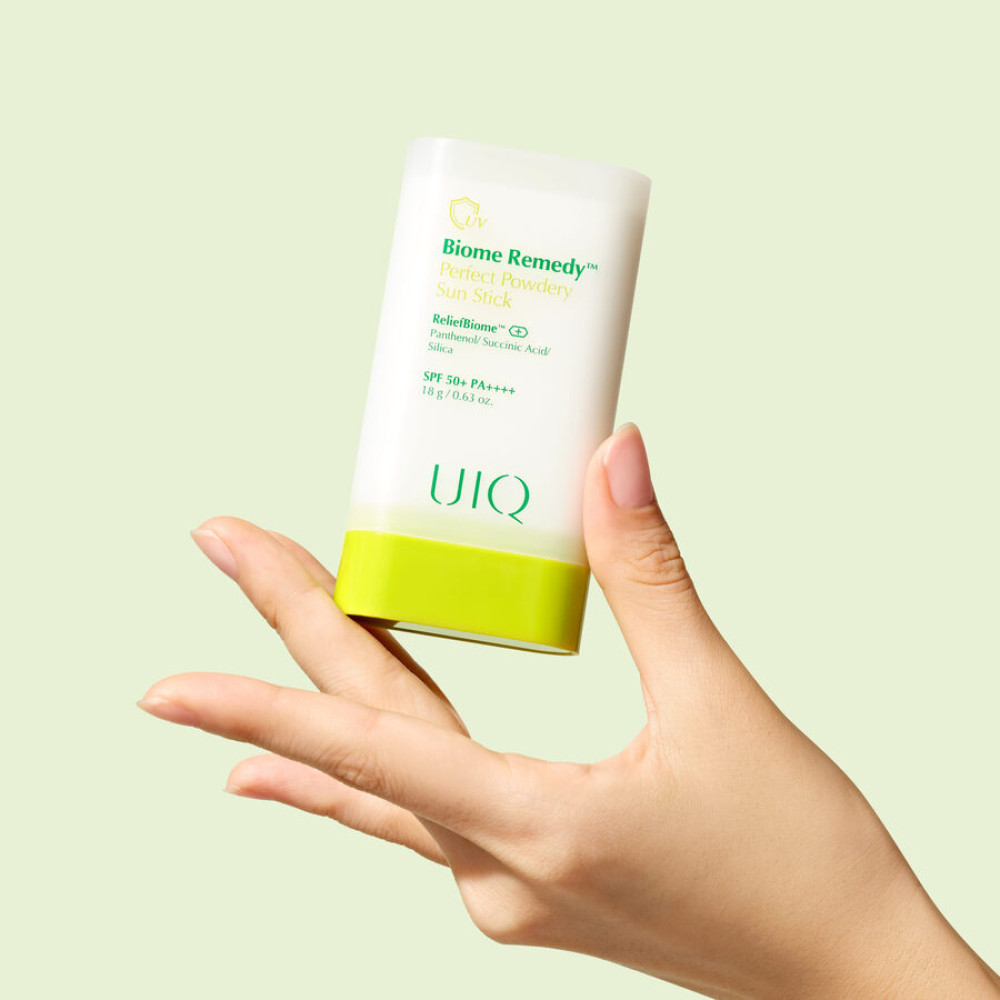 Солнцезащитный стик - UIQ Biome Remedy Perfect Powdery Sun Stick SPF 50+ PA++++ фото 2