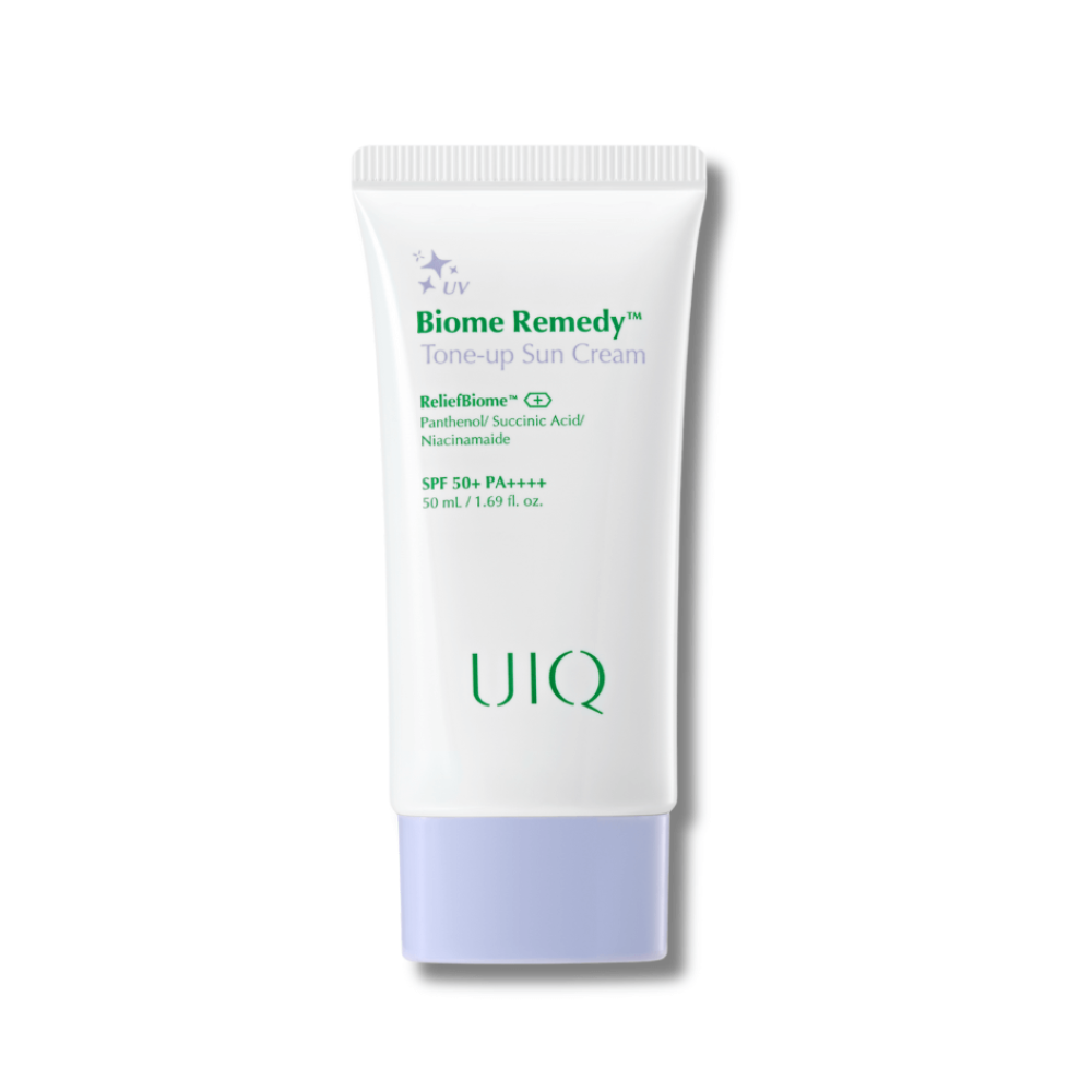 Тонуючий сонцезахисний крем - UIQ Biome Remedy Tone-up Sun Cream SPF 50+ PA++++ фото