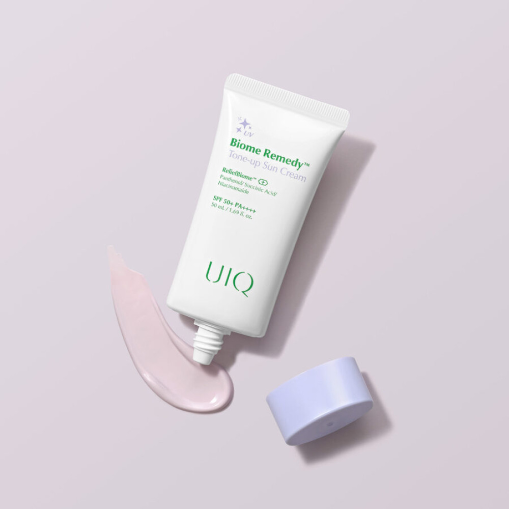Тонуючий сонцезахисний крем - UIQ Biome Remedy Tone-up Sun Cream SPF 50+ PA++++ фото 2