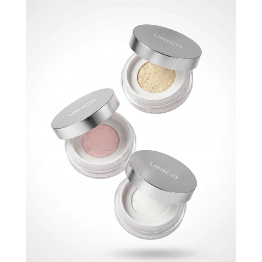 Прозора фінішна пудра для обличчя з SPF13/PA+++ - UNICO Setting & Finishing Powder Pearl фото 4