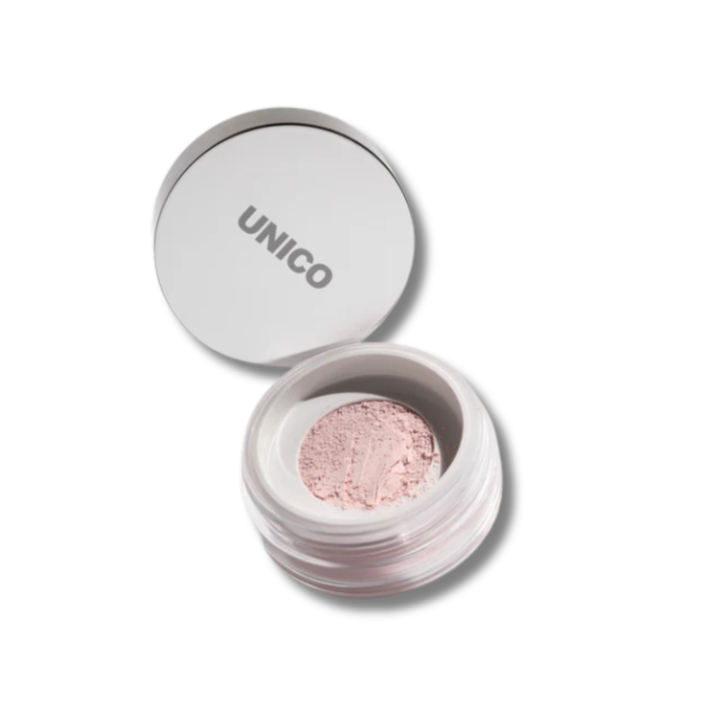 Розовая финишная пудра для лица - UNICO Setting & Finishing Powder Aura фото