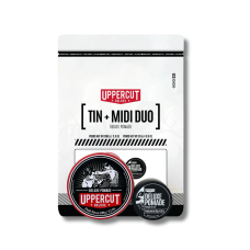 Подарочный набор - Uppercut Deluxe Tin & Midi Duo Deluxe Pomade 