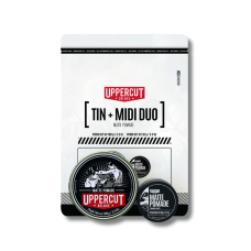 Подарочный набор - Uppercut Deluxe Tin & Midi Duo Matte Pomade 