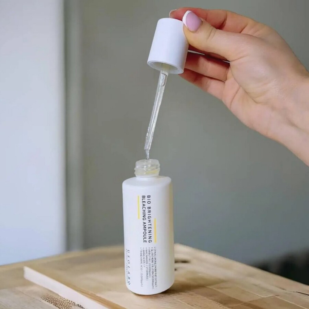 Антиоксидантна, освітлююча та омолоджуюча сироватка - Usolab Bio Brightening Bleaching Ampoule фото 2