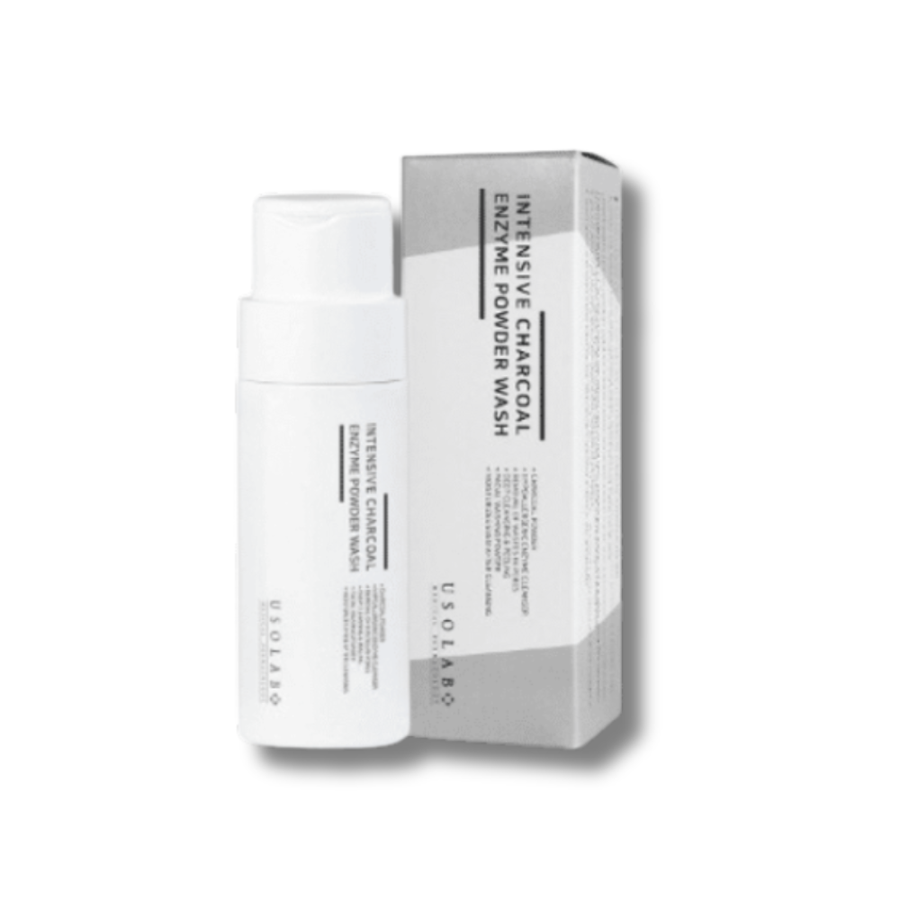 Энзимная пудра для жирной и проблемной кожи - Usolab Intensive Charcoal Enzyme Powder Wash фото