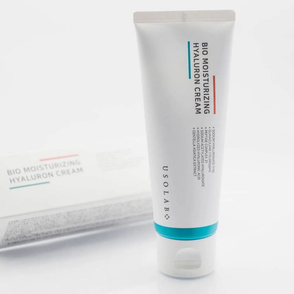 Інтенсивний зволожуючий, заспокійливий та омолоджуючий крем - Usolab Bio Moisturizing Hyaluron Cream фото 3