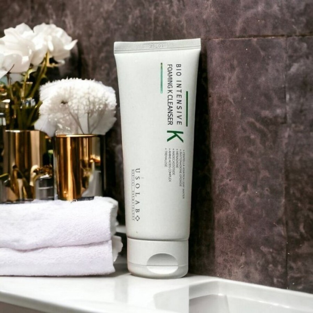 Нормализующий гель для умывания - Usolab Bio Intensive Foaming K Cleanser фото 3