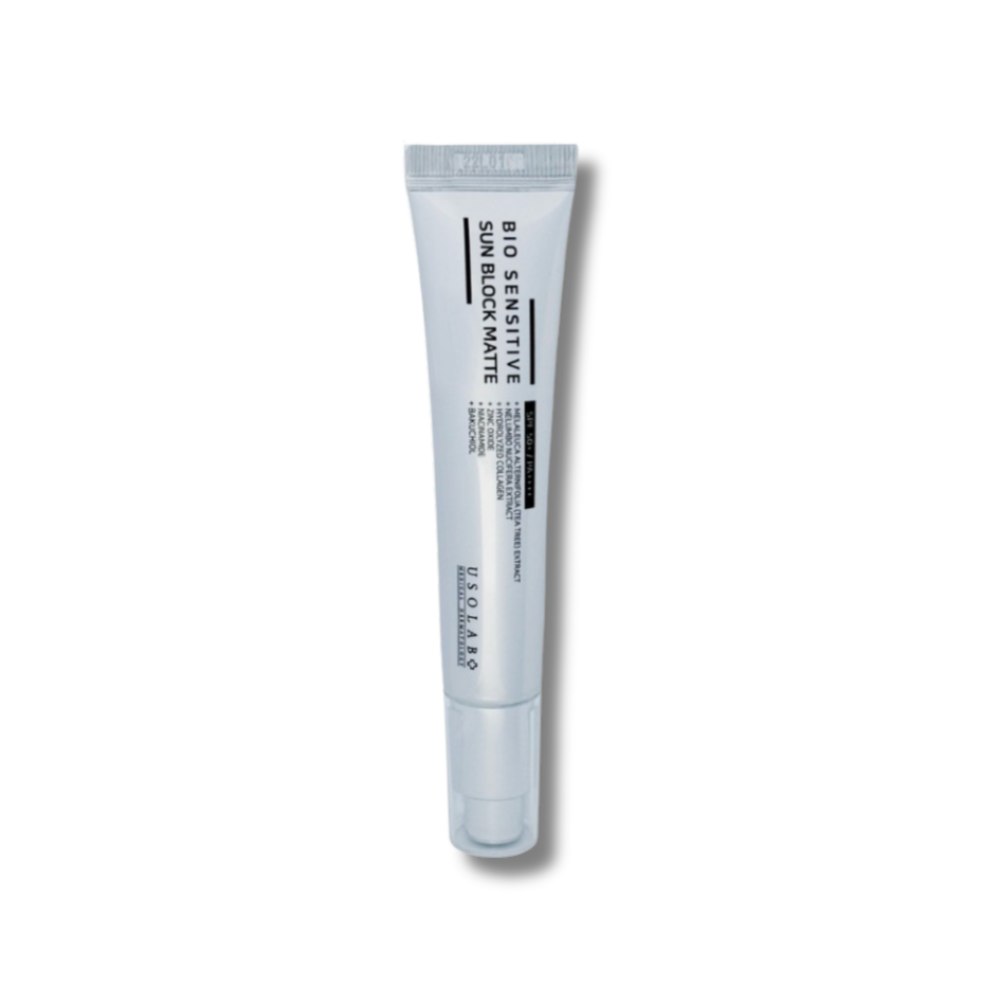 Омолаживающий, успокаивающий и матующий солнцезащитный крем - Usolab Bio Sensitive Sun Block Matte 50+/PA++++ фото