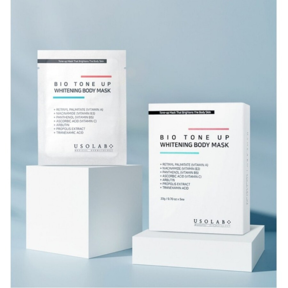 Осветляющая маска для тела - Usolab Bio Tone Up Whitening Body Mask фото 3