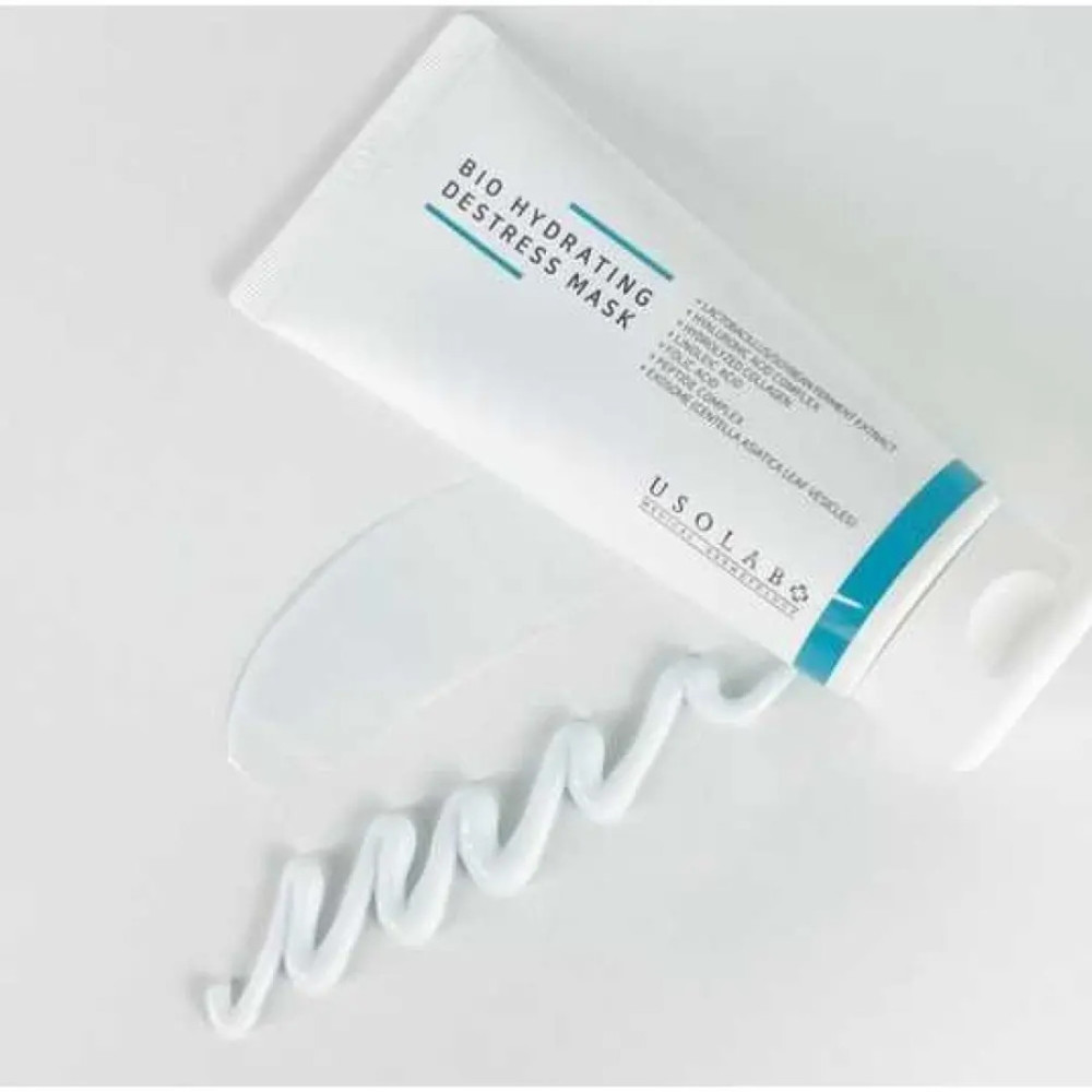 Восстанавливающая, увлажняющая и противоотечная маска - Usolab Bio Hydrating Destress Mask фото 2