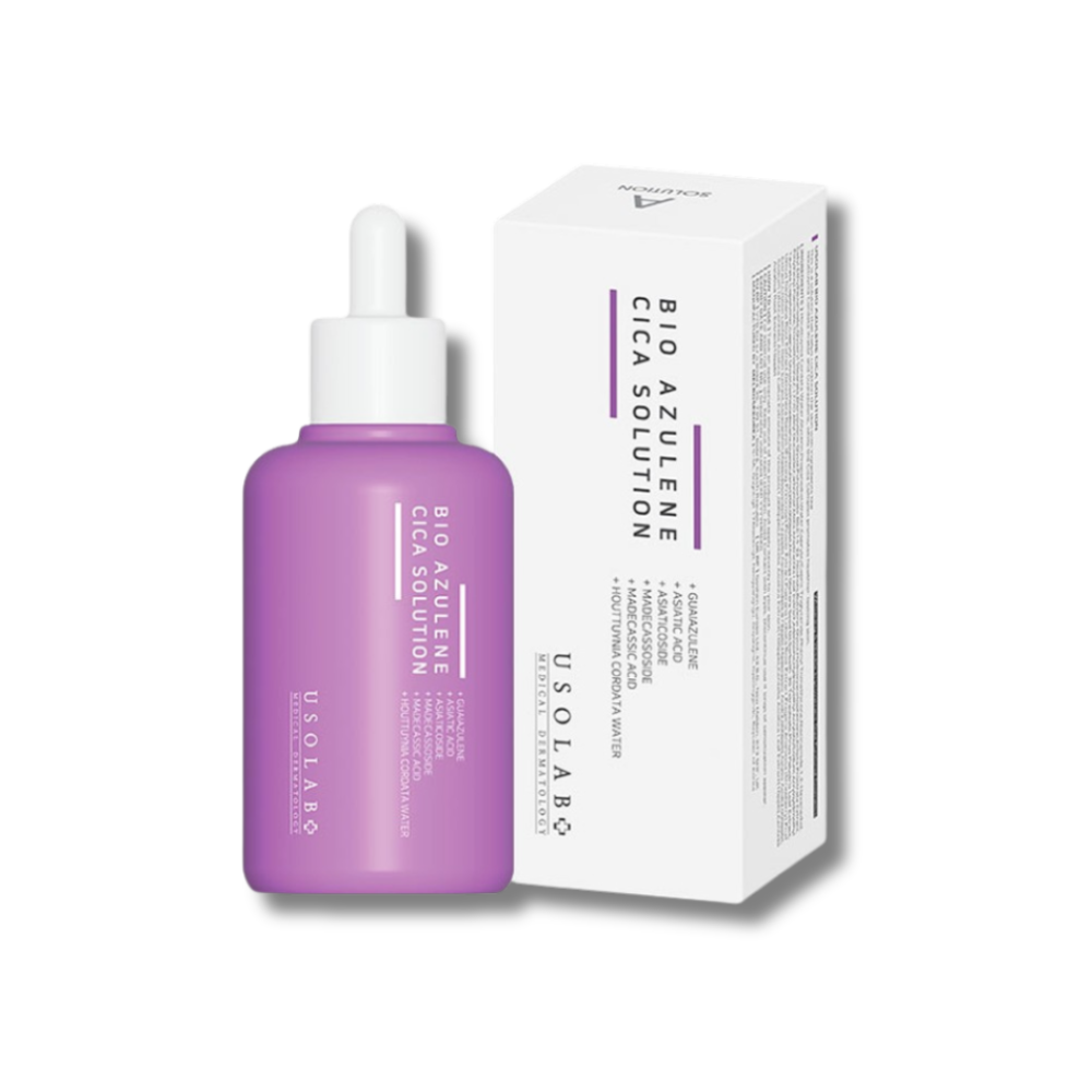 Заспокійлива та протизапальна кремова есенція - Usolab Bio Azulene Cica Solution фото