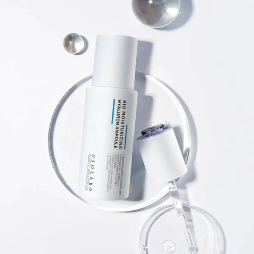 Зволожуюча, заспокійлива та омолоджуюча сироватка - Usolab Bio Moisturizing Hyaluron Ampoule фото 2