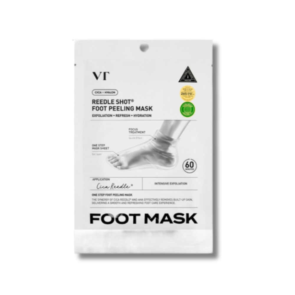 Пилинг-маска для ног с AHA-кислотами и микроиглами - VT Cosmetics Reedle Shot Foot Peeling Mask фото