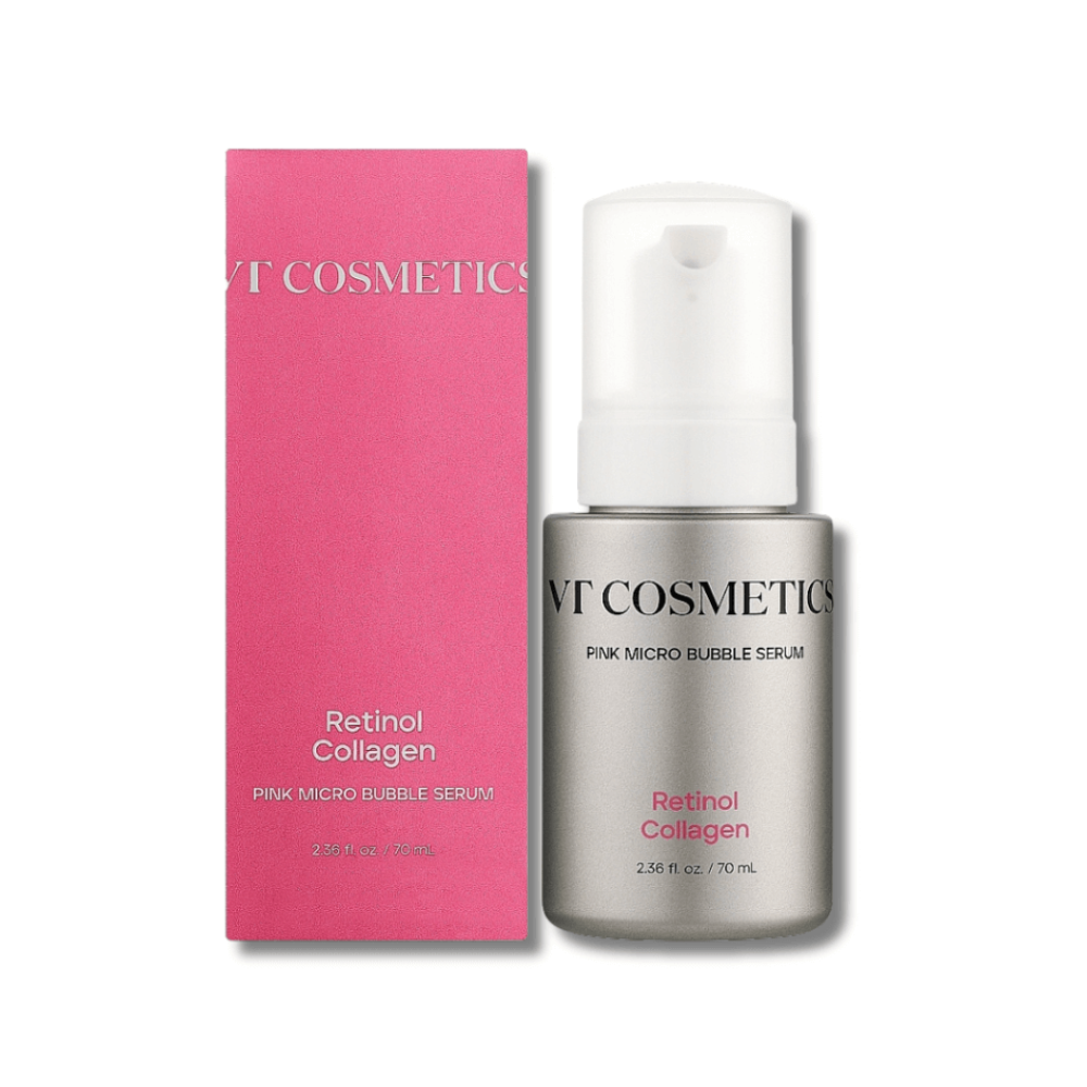 Микропенная сыворотка с ретинолом и коллагеном - VT Cosmetics Retinol Collagen Pink Micro Bubble Serum фото