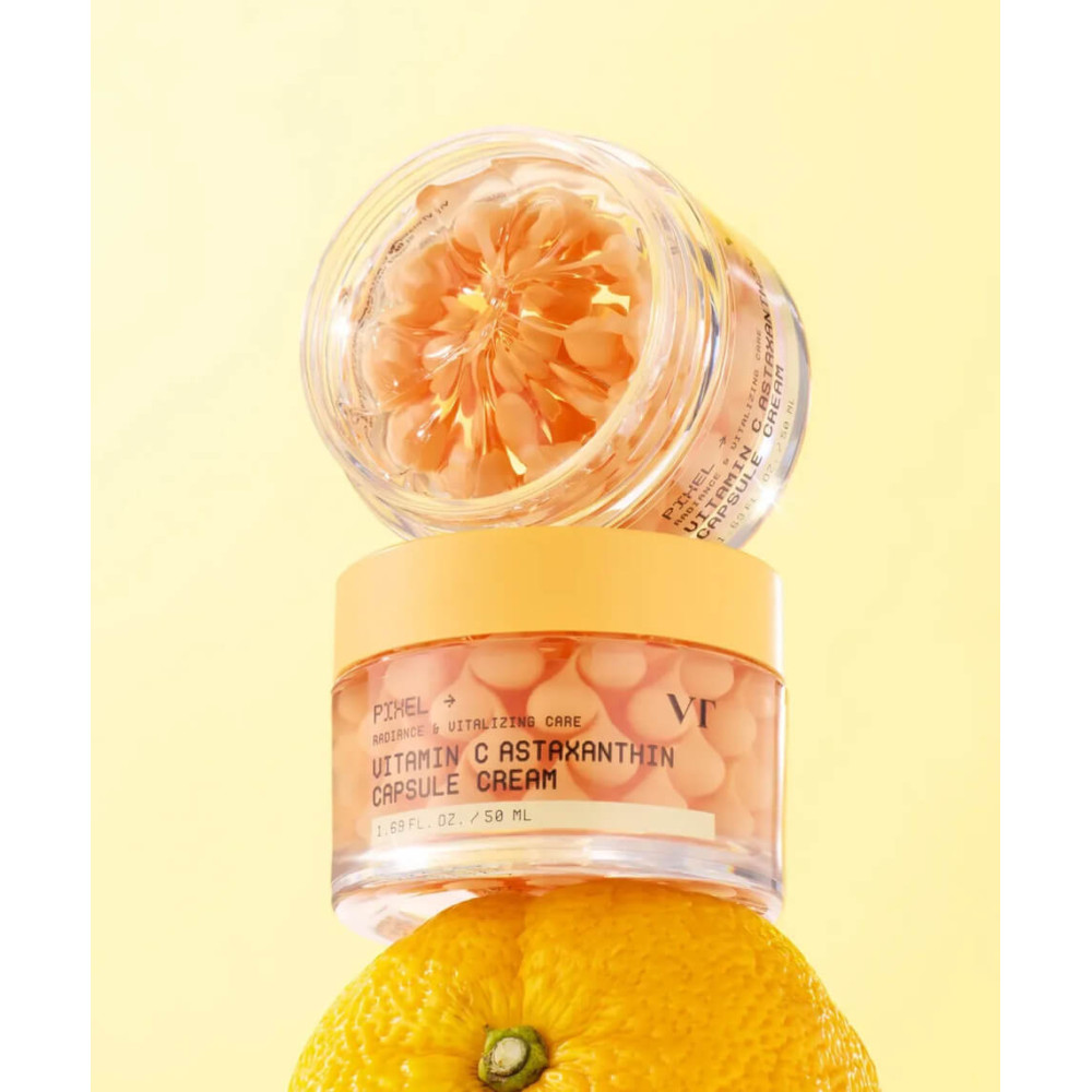 Осветляющий капсульный крем - VT Cosmetics Vitamin C Astaxanthin Capsule Cream фото 2