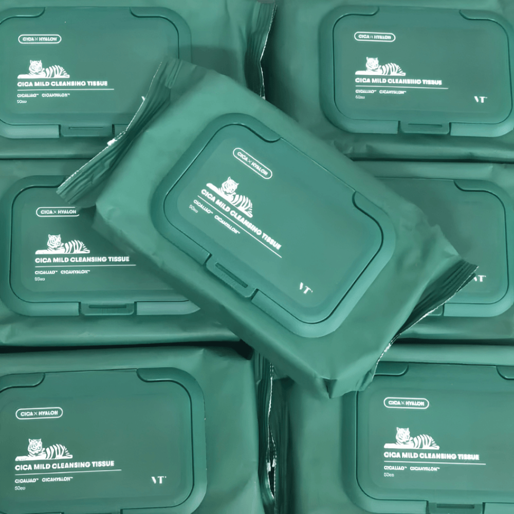 Салфетки для снятия макияжа с центеллой - VT Cosmetics Cica Mild Cleansing Tissue фото 2