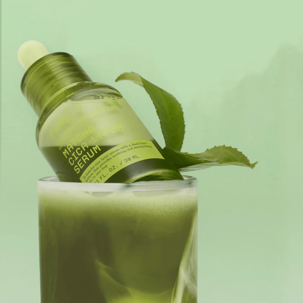 Сыворотка с зелёным чаем и центеллой для успокоения и увлажнения - VT Cosmetics Matcha Cica Layer Serum фото 3