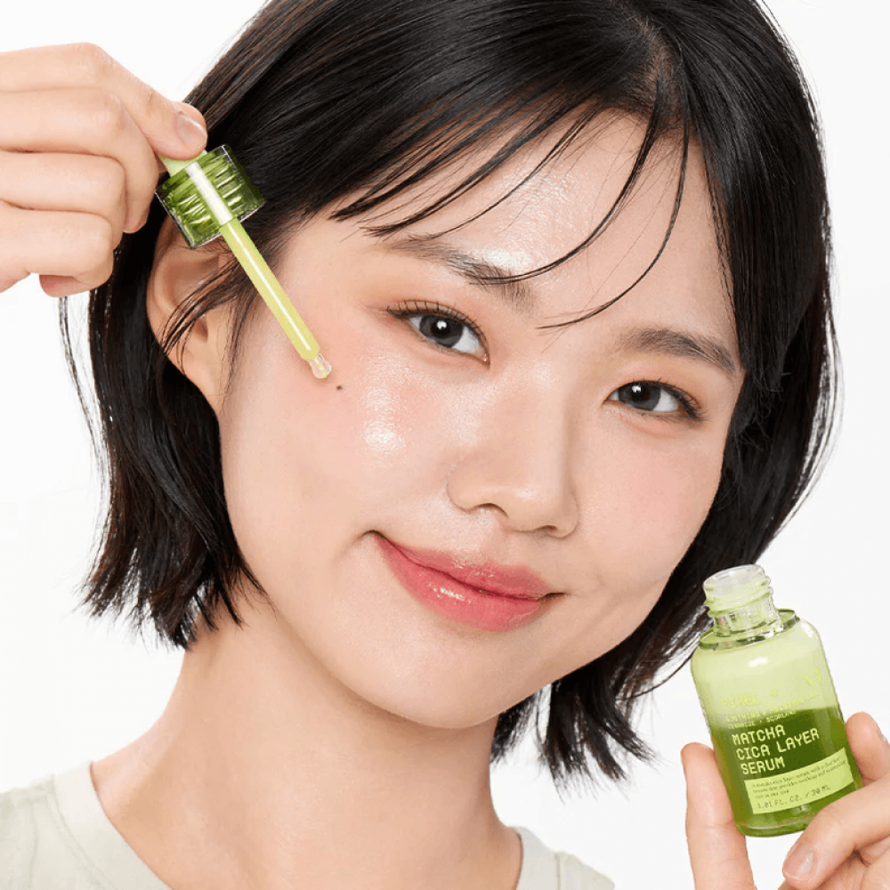 Сыворотка с зелёным чаем и центеллой для успокоения и увлажнения - VT Cosmetics Matcha Cica Layer Serum фото 5