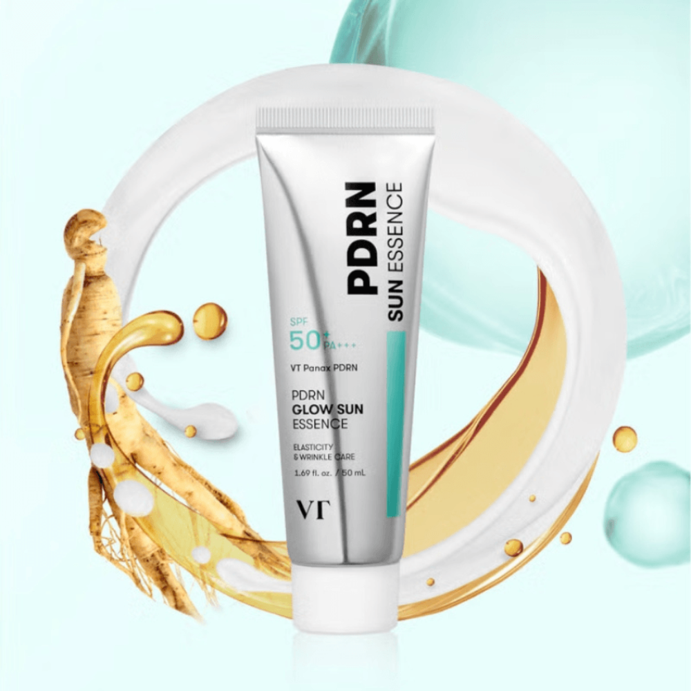 Сонцезахисна зволожуюча есенція з PDRN - VT Cosmetics PDRN Glow Sun Essence SPF50+ PA+++ фото 2