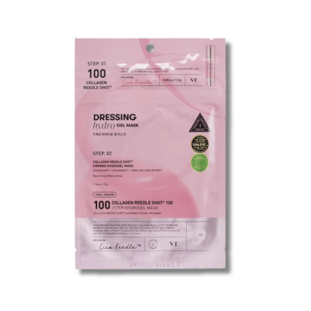 Укрепляющая гидрогелевая маска с коллагеном для лица - VT Cosmetics Collagen Reedle Shot 100 2-Step Hydrogel Mask фото