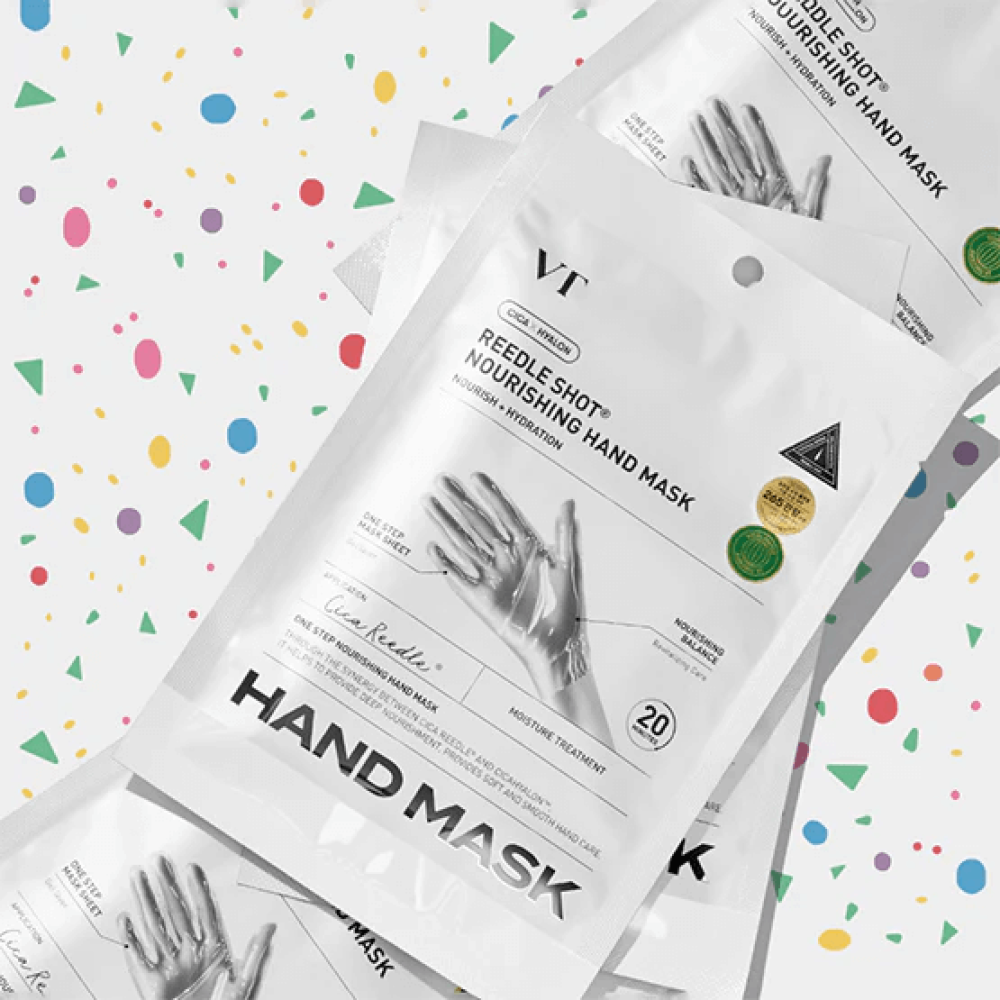 Увлажняющие маски-перчатки для рук - VT Cosmetics Reedle Shot Nourishing Hand Mask фото 2
