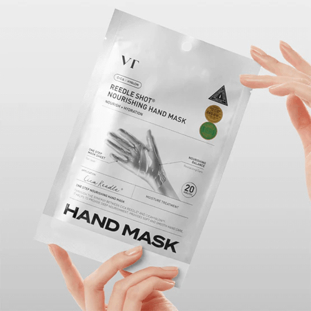 Увлажняющие маски-перчатки для рук - VT Cosmetics Reedle Shot Nourishing Hand Mask фото 4