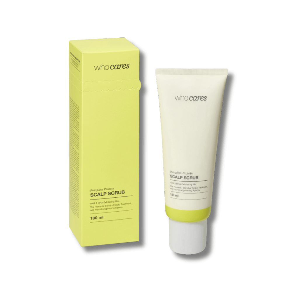 Кислотний скраб-пілінг для шкіри голови - Who Cares Pumpkin Protein Scalp Scrub фото