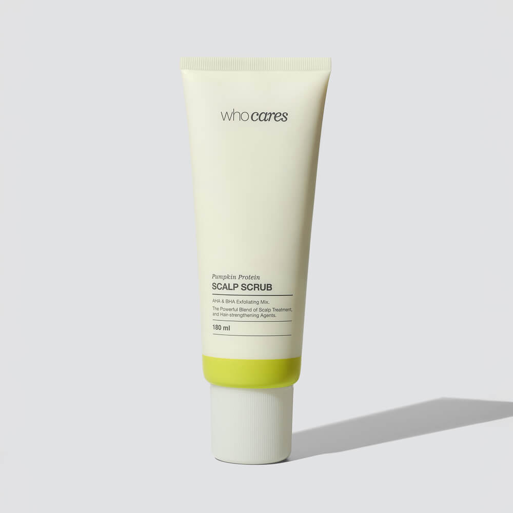Кислотний скраб-пілінг для шкіри голови - Who Cares Pumpkin Protein Scalp Scrub фото 2