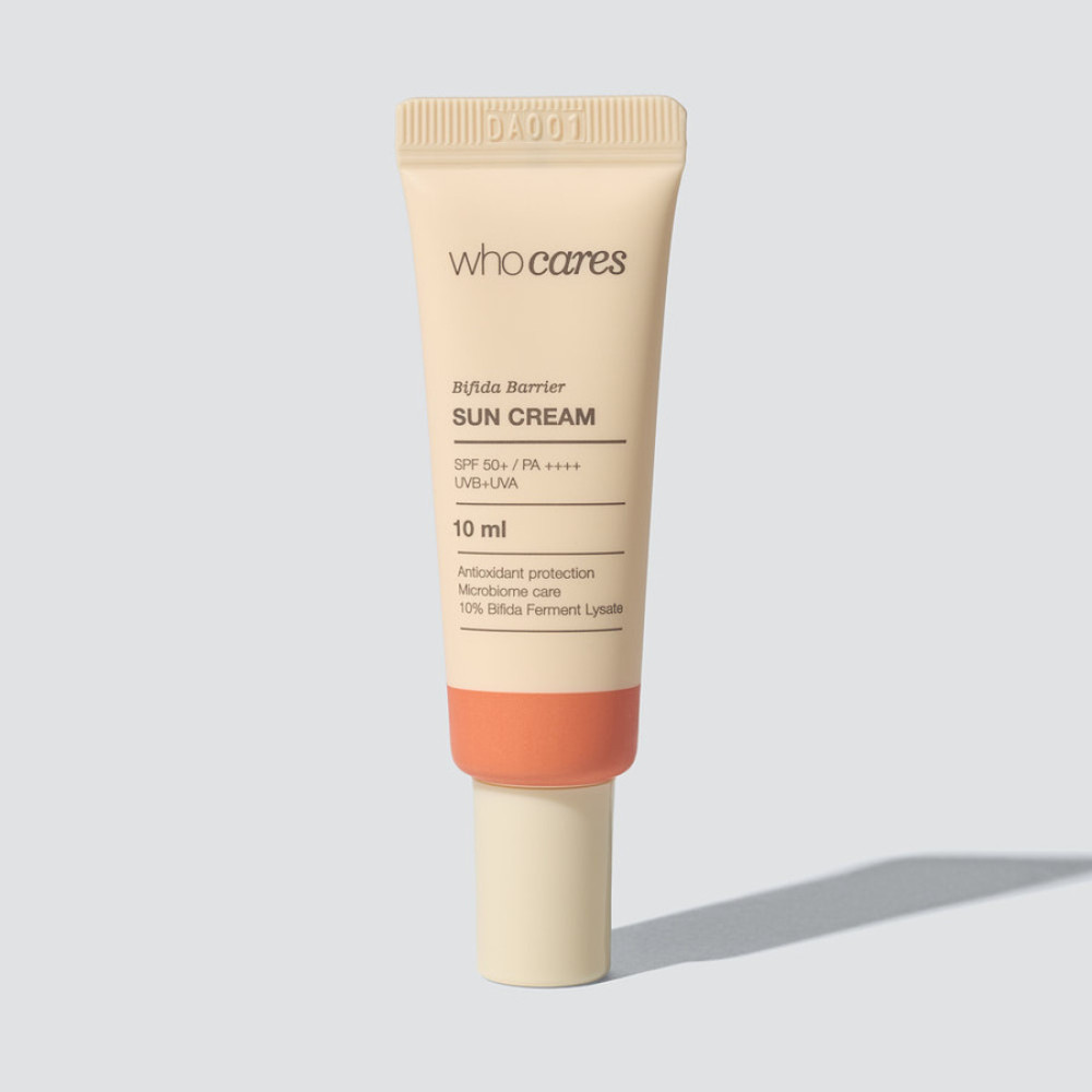 Набір засобів для обличчя - Who Cares Gentle Peel Lactic Acid Serum x Bifida Barrier Sun Cream фото 4