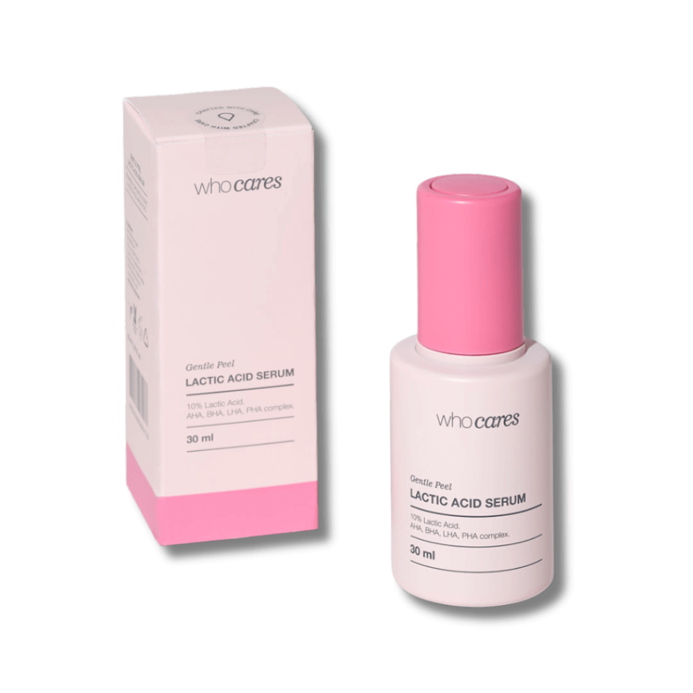 Незмивна сироватка-пілінг з молочною кислотою - Who Cares Gentle Peel Lactic Acid Serum фото