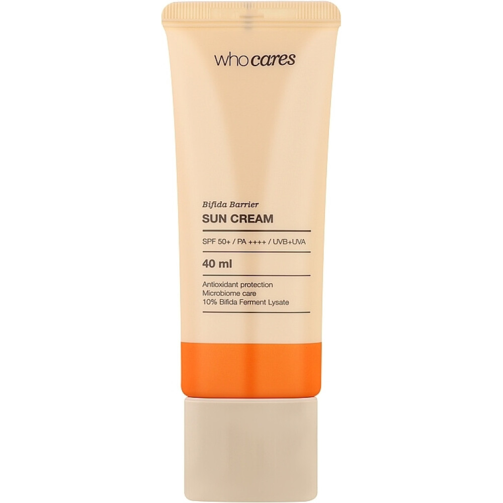 Солнцезащитный крем с антиоксидантной защитой - Who Cares Bifida Barrier Sun Cream SPF 50+ фото 5