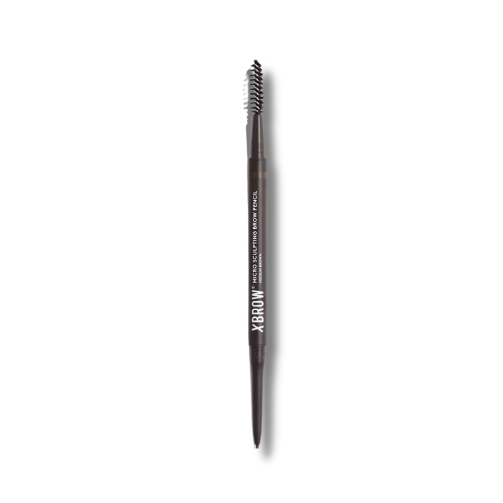 Карандаш для бровей "Средне-коричневый" с микроскульптурой - Xlash Cosmetics Micro-sculpting Brow Pencil Medium Brown фото