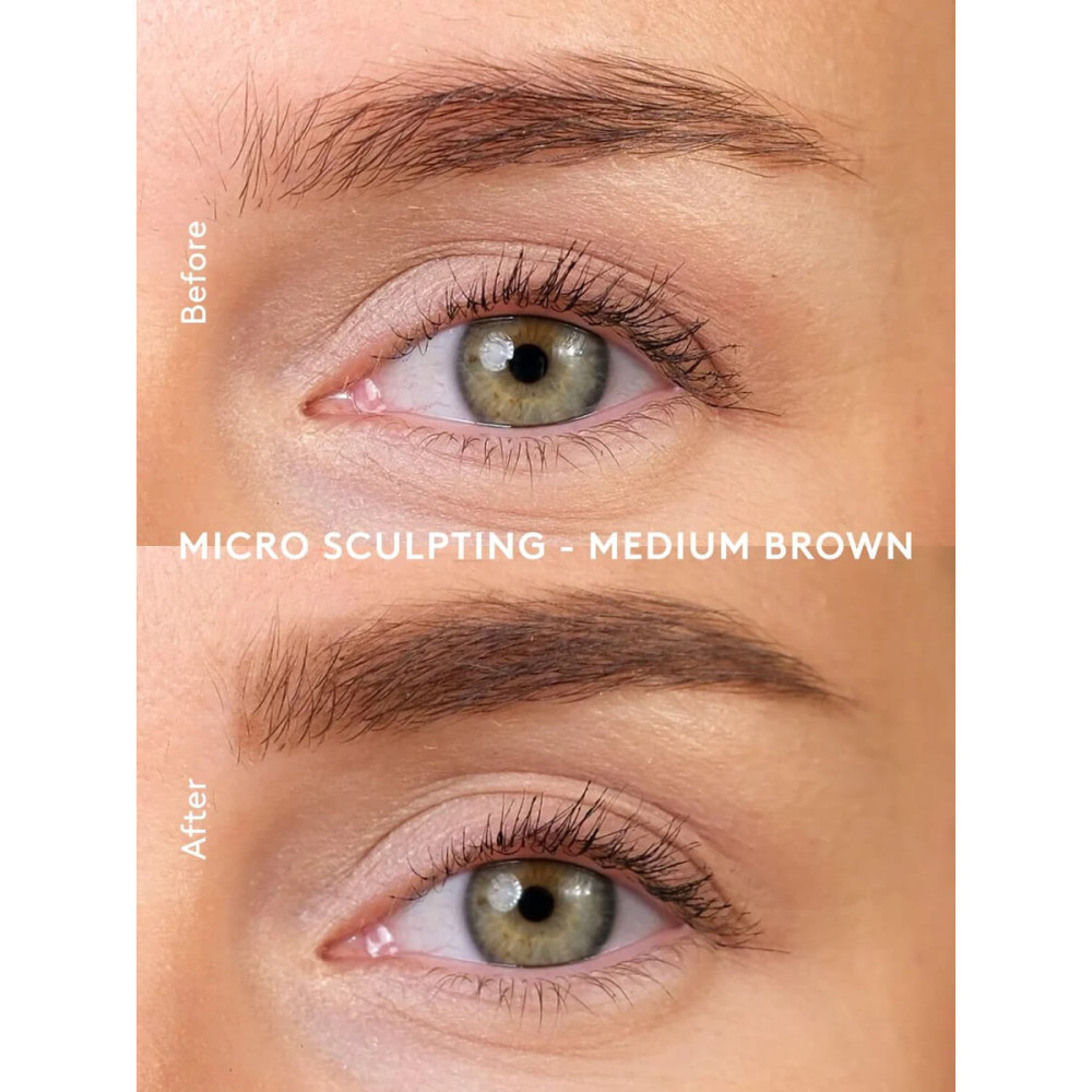 Карандаш для бровей "Средне-коричневый" с микроскульптурой - Xlash Cosmetics Micro-sculpting Brow Pencil Medium Brown фото 3