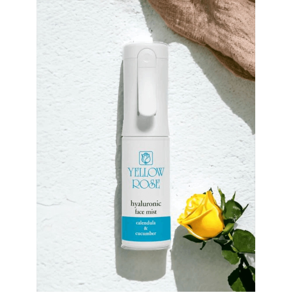 Cпрей для лица с гиалуроновой кислотой - Yellow Rose Hyaluronic Face Mist Calendula & Cucumber фото 3
