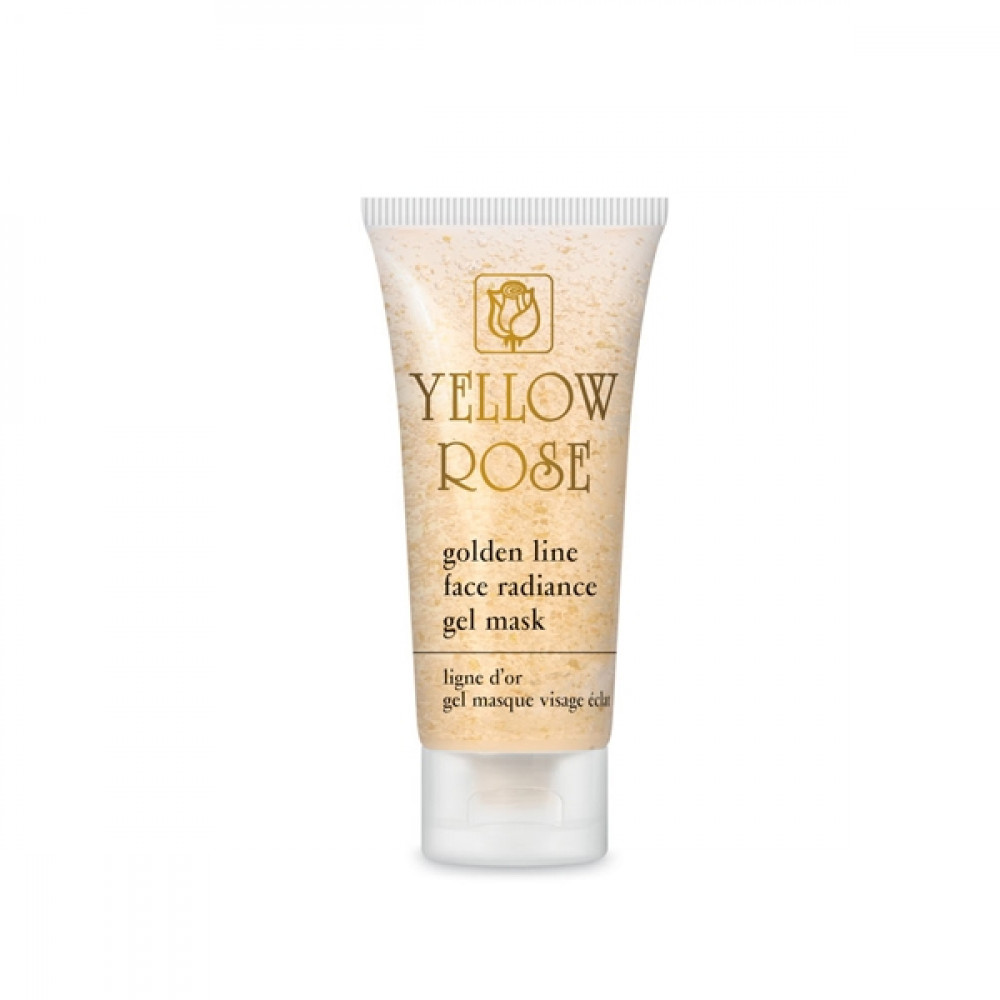 Подтягивающая гелевая маска с золотом - Yellow Rose Golden Line Face Radiance Gel Mask фото