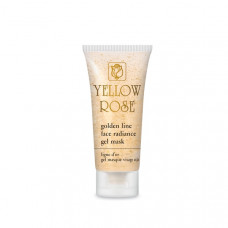 Подтягивающая гелевая маска с золотом - Yellow Rose Golden Line Face Radiance Gel Mask 
