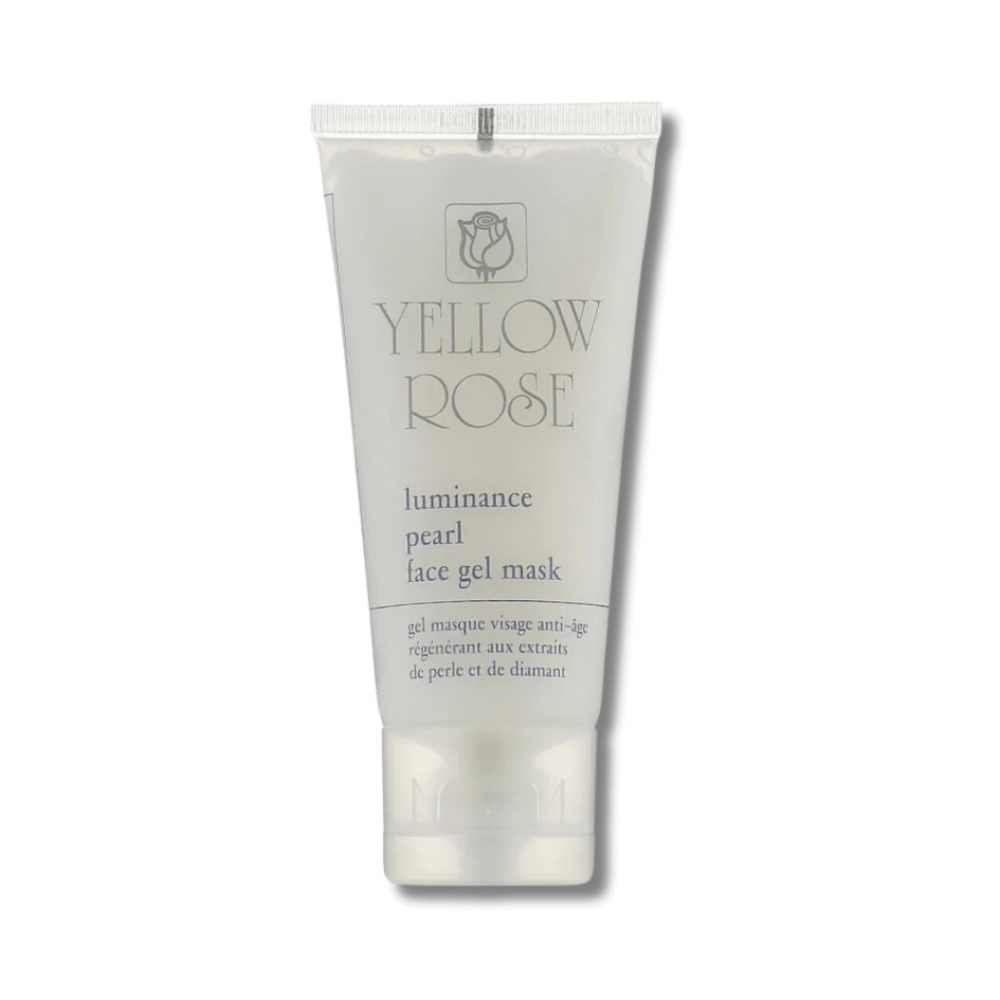 Гелева маска для обличчя з перлинами - Yellow Rose Luminance Pearl Face Gel Mask  фото