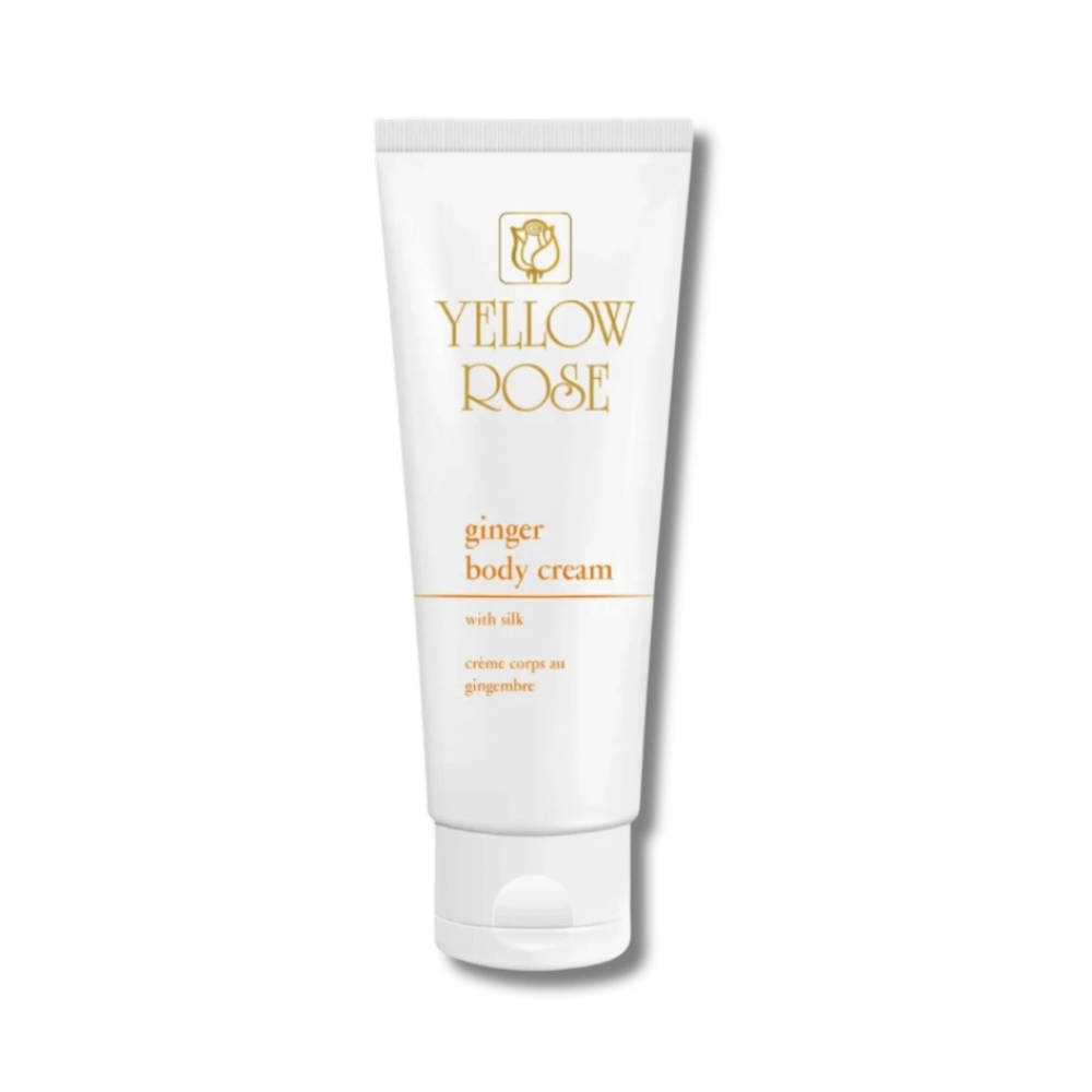 Масажний крем з золотом, імбиром і протеїнами шовку - Yellow Rose Ginger Body Cream with Silk Golden Line  фото