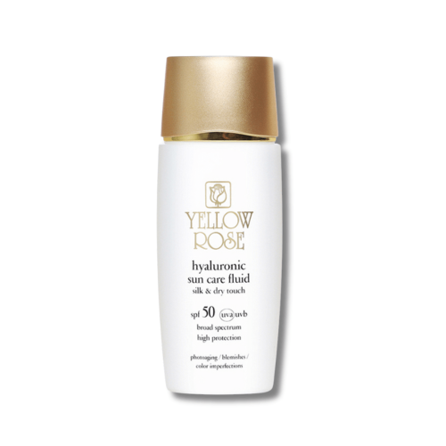 Сонцезахисний зволожуючий флюїд - Yellow Rose Hyaluronic Sun Care Fluid SPF50 Silk & Dry Touch фото