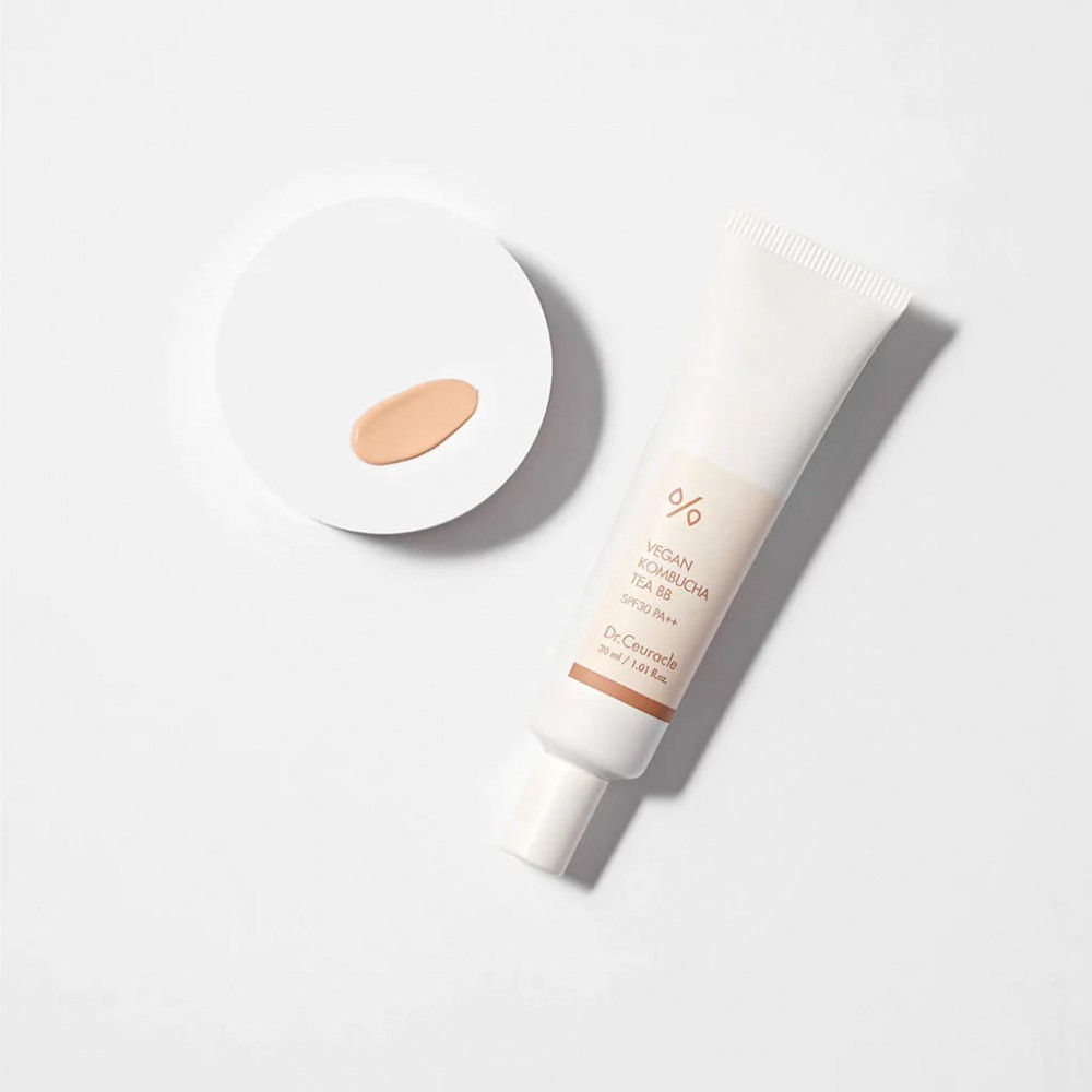Веганський тональний ВВ-крем з екстрактом комбучі - Dr.Ceuracle Vegan Kombucha Tea BB Cream SPF 30/PA++  фото 5