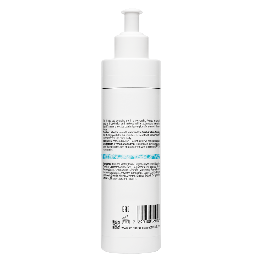 Азуленове мило для нормальної та сухої шкіри - Christina Fresh Azulene Cleansing Gel  фото 3