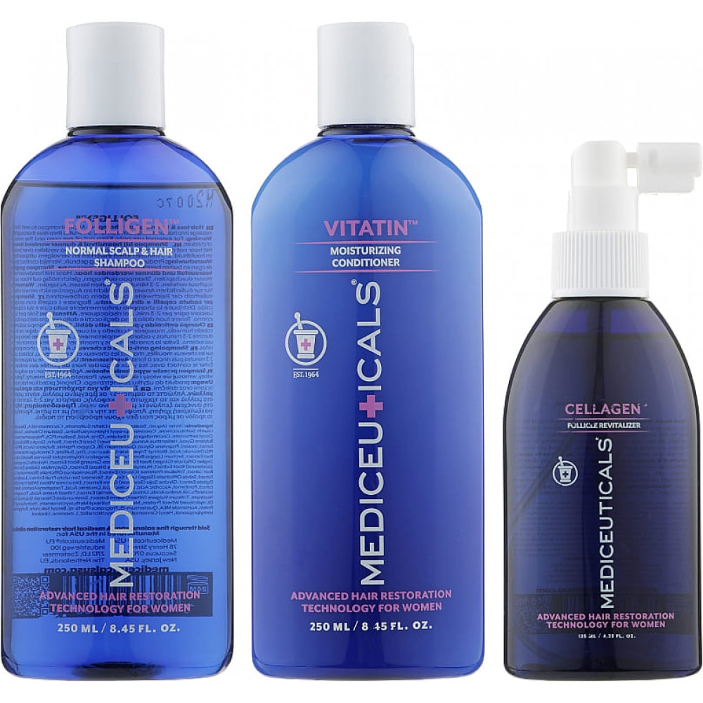 Набор для стимулирования роста волос для женщин, тонкие волосы - Mediceuticals Advanced Hair Restoration For Women Kit Fine фото 3