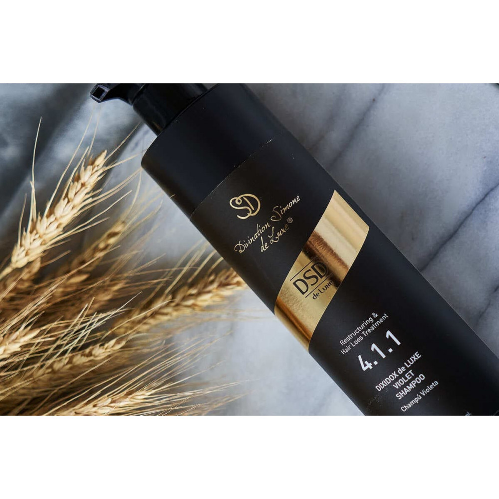 Тонуючий шампунь для світлого волосся - DSD de Luxe Restructuring & Hair Loss Treatment 4.1.1 Violet Shampoo фото 3