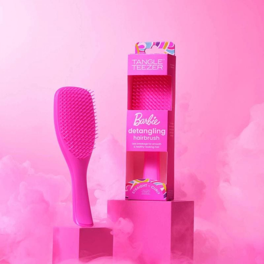 Щётка для волос (большая) - Tangle Teezer & Barbie The Wet Detangler Pink фото 3