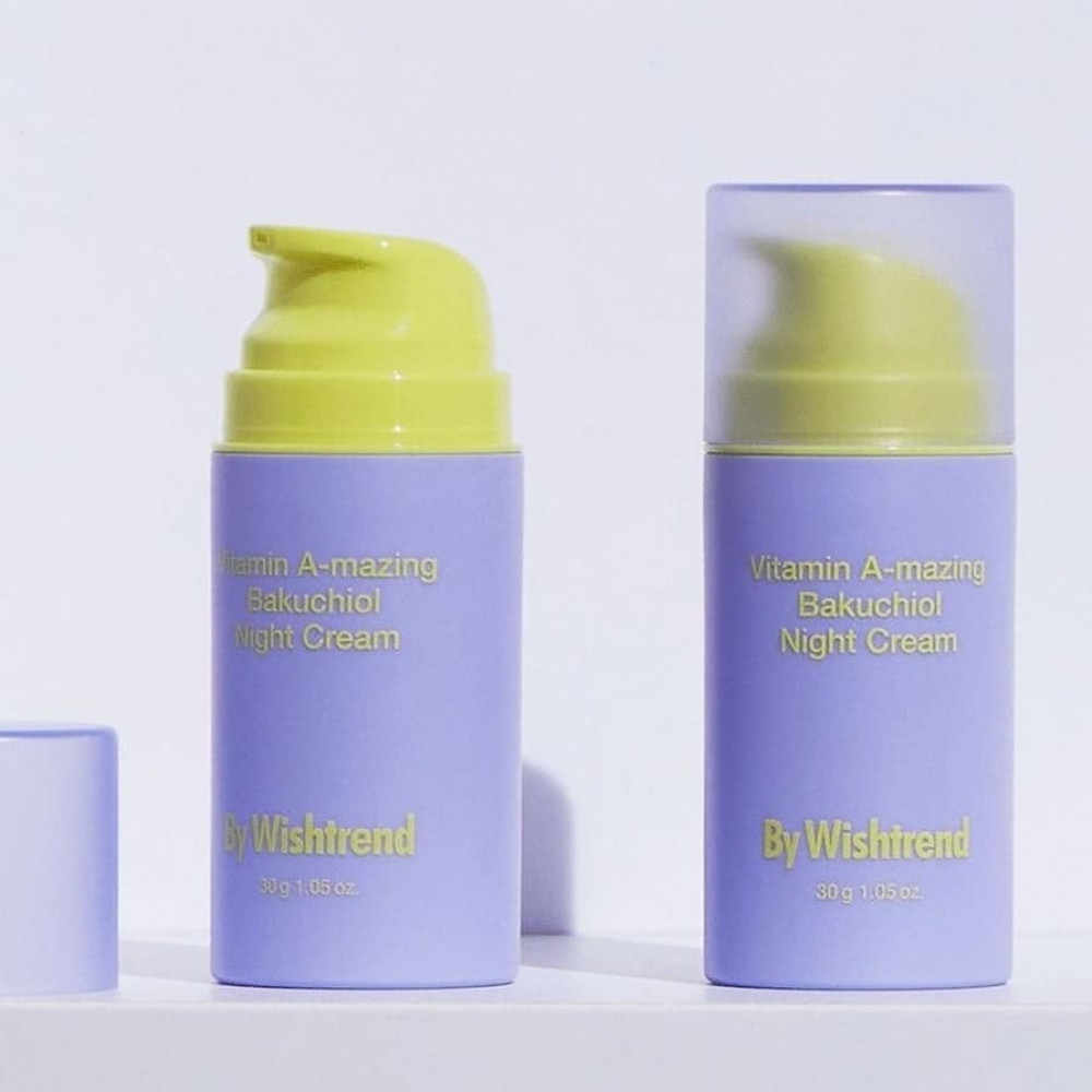 Ночной крем для лица с ретинолом и бакучиолом - By Wishtrend Vitamin A-mazing Bakuchiol Night Cream фото 4