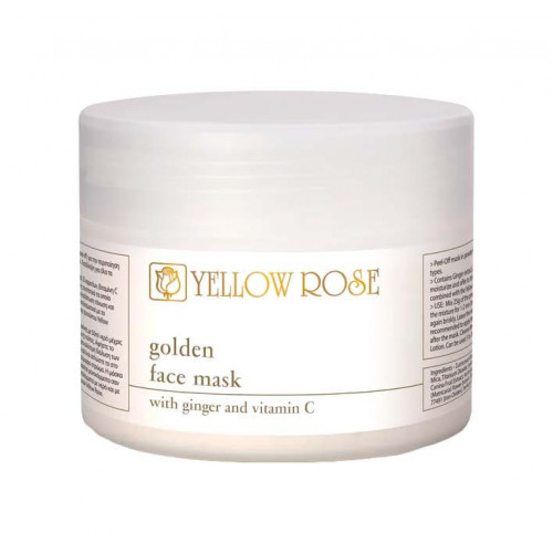 Альгинатная маска для лица с золотом - Yellow Rose Golden Line Face Peel-of Mask фото