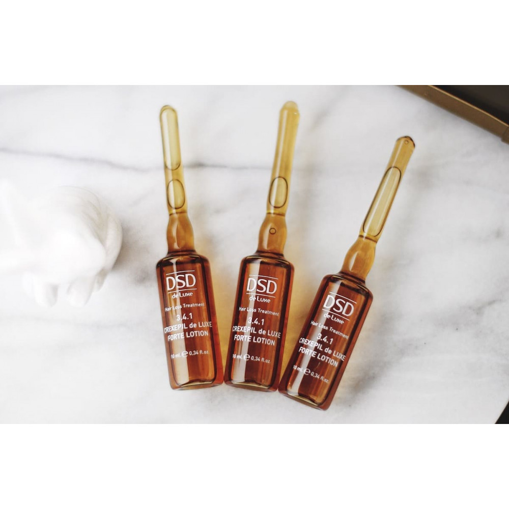 Ампулы для снижения выпадения и стимуляции роста волос - DSD de Luxe Hair Loss Treatment 3.4.1 Crexepil Forte Lotion фото 2