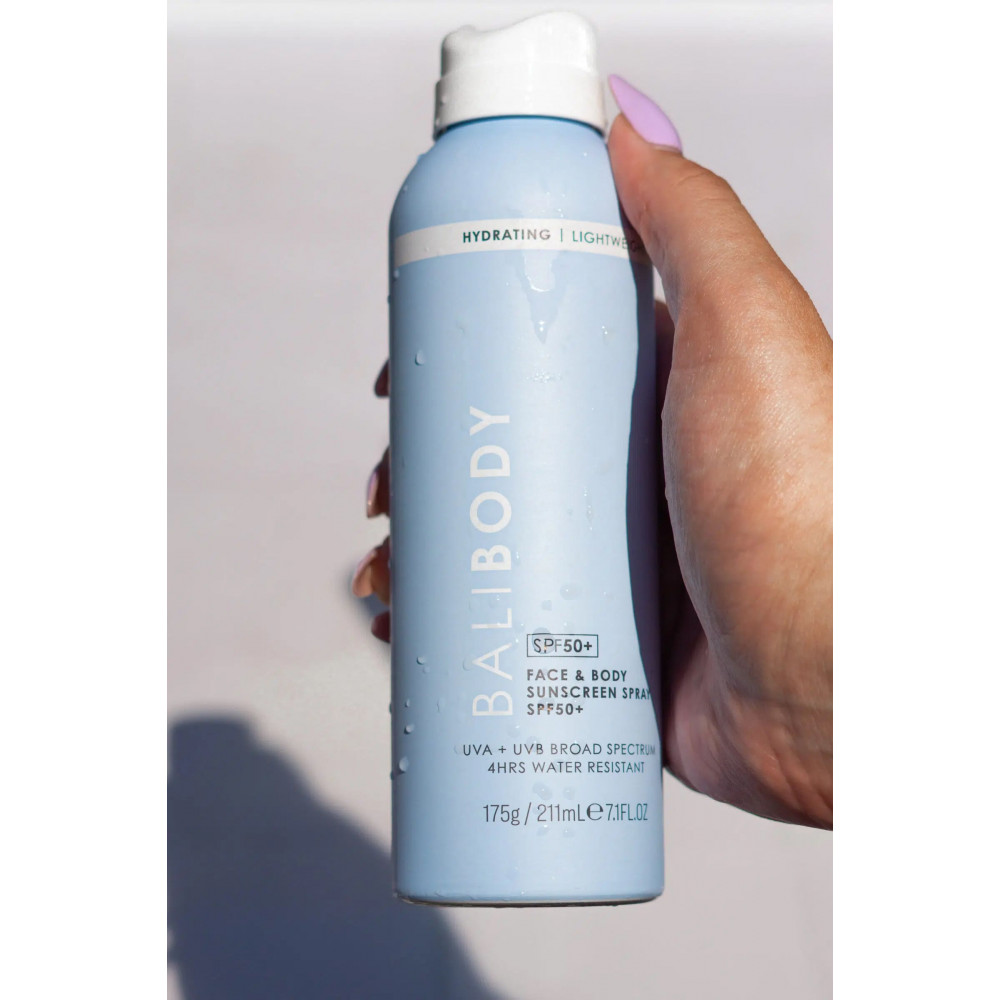 Солнцезащитный спрей для лица и тела SPF50+ - Bali Body Face and Body Sunscreen Spray SPF50 фото 2