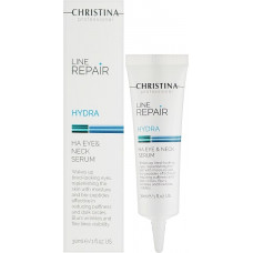 Сыворотка для кожи вокруг глаз и шеи - Christina Line Repair Hydra HA Eye & Neck Serum 