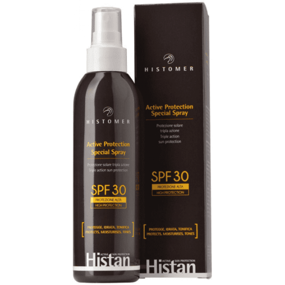 Сонцезахисний спрей для обличчя-тіла дітей - Histomer Histan Active Protection Spray SPF30 фото 2